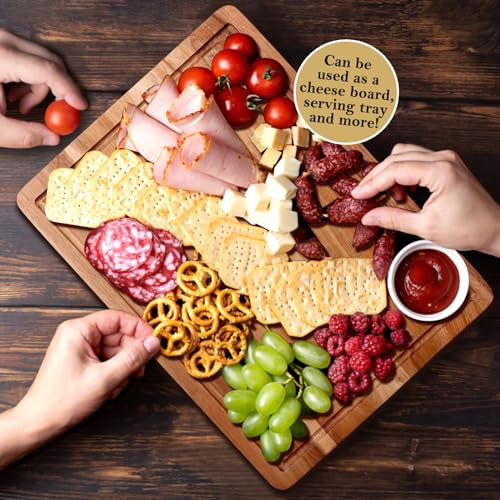 Acacia Wood Cutting Boards for Kitchen Wooden Chopping Board with Handle by Gtencemen - Used condition - Image 2