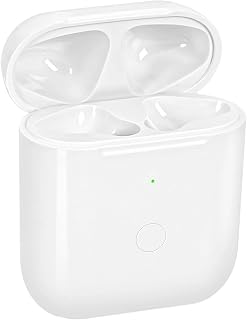 Wireless Charging Case Compatible for Air Pods 1st & 2nd, Portable Charging Case Charger for Air Pods 1/2 Generation with Bluetooth Pairing Sync Button 450 mAh Built-in Battery, (No Earbuds)