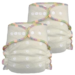 Ecoable Night Time Hanf Stoffwindel 2er-Pack