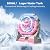 Portable Misting Fan with 12000mAh Rechargeable Battery, RGB Light, Timer & Hook, Perfect for Camping, Fishing, Beach, Travel & Hurricanes (Pink)