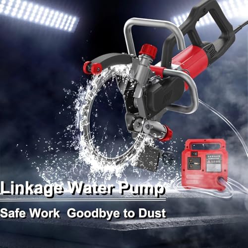 Toroidal Electric Concrete Saw,Concrete Cutter Saw with Water Fed Dust Suppression,16 in Concrete Ring Saw,for Granite, Porcelain, Wood,Concrete, Stone,1SawBlade-9500W - Thumbnail 6