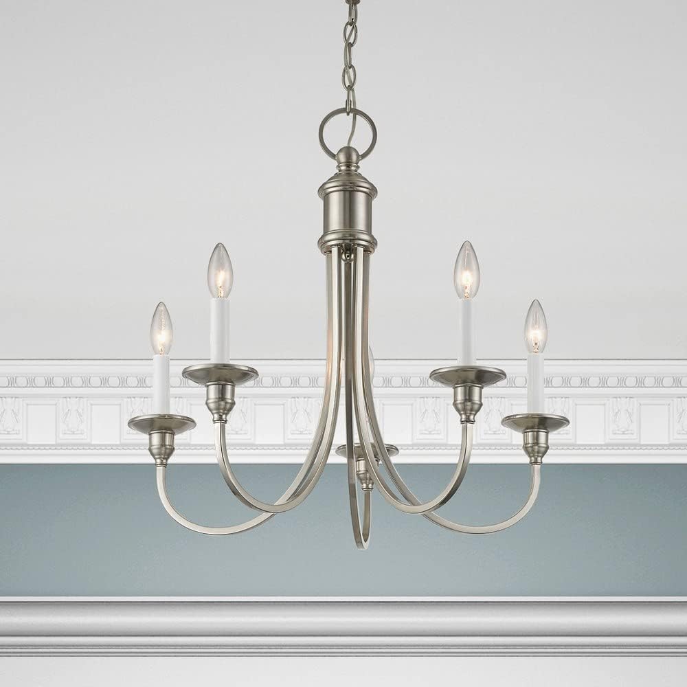 Livex Lighting 5145-01 Cranford 5-Light Chandelier, Antique Brass