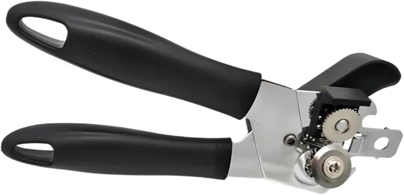 Stainless Steel Manual Can Opener with Side Cut and Bottle