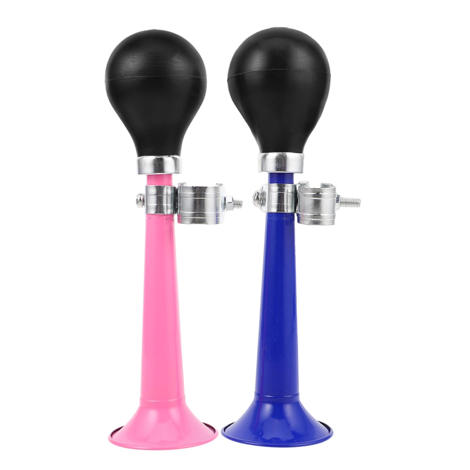 Yardwe Bike Horn for Boys and Girls Bike Metal Loudspeaker Air Horn Fun 2pcs Blue Pink