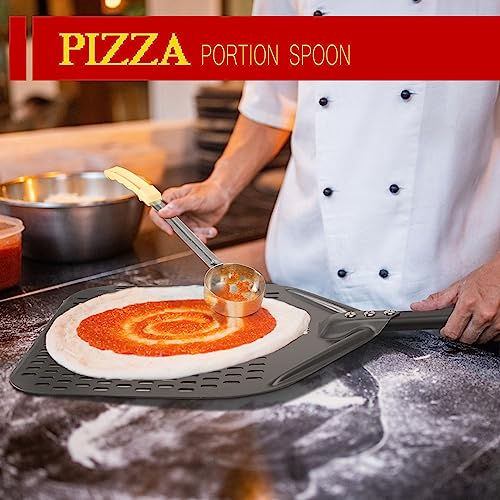 SHANGPEIXUAN 12-inch Hard Anodized Aluminum Pizza Spatula，Set Of 6 Commercial Pizza Oven Utensils, pizza Peel for Indoor & Outdoor Pizza Ovens, Pizza Oven Accessories by SHANGPEIXUAN - Image 8