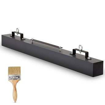 Magnetic Sweeper, 60 Inch Magnet Sweeper, Magnetic Forklift Sweeper with 120 lbs Lifting Capacity, for Picking Up Bolts, Nails, Iron Chips
