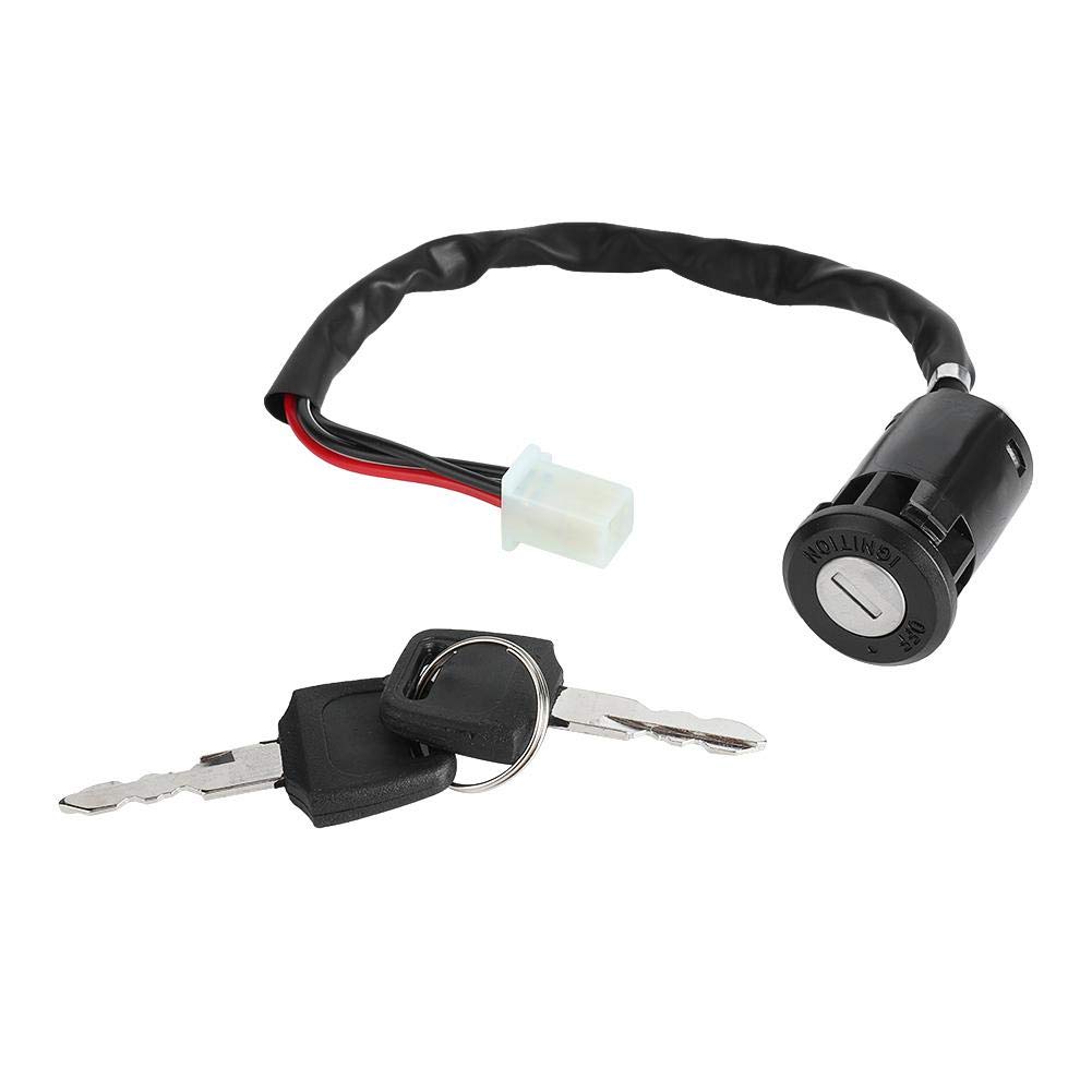 Suuonee Ignition Switch, 4 Wire Ignition Switch with Key