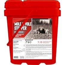 Mole & Vole Stopper, Granular Animal Repellent, All Natural, Effective All Year Round, Safe for People and Pets, No Harsh Chemicals, Ready to Use, Mole & Vole Animal Repellent - 12 lb. Bulk