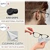 SIGONNA Eyeglass Nose Pads Anti Slip - Eye Glasses Nose Pad 0.5 mm - Silicone Nose Bridge Pads - Nose Grips Non Slip Piece - Sunglass Nose Pads Guards (6 Pairs Transparent Clear) 0.5mm x 7mm x 16mm