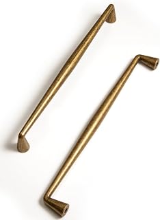 Antique Brass Zinc Alloy Cabinet Pulls - 7.56" (192mm)Hole Center Classic Vintage Drawer Handles ,Kitchen Cupboard Bathroom Dresser Cabinet Hardware (5, Antique Brass, 7.56" (192mm)Hole Centers)