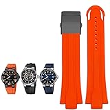 Weichheit ist moderat, sehr bequem zu tragen, formgepresst, robust und langlebig, tragbares Armband/Handgelenkschlaufe, geeignet für Original-Uhren.