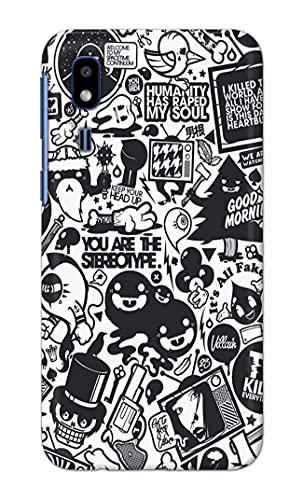 Image of Printed Hard Back Cover Case for Samsung Galaxy A2 Core Back Cover (Mixed Cartoon) -702