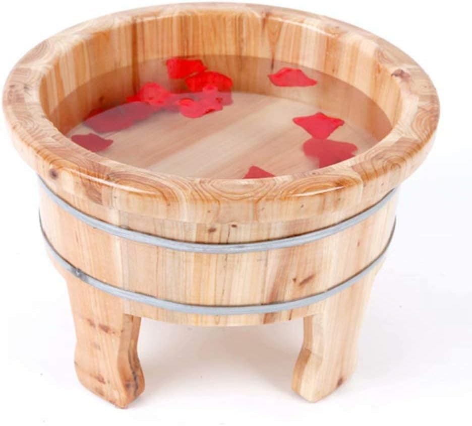 Cubo de Madera Natural para Spa de Pies 38x52 cm miniatura 3