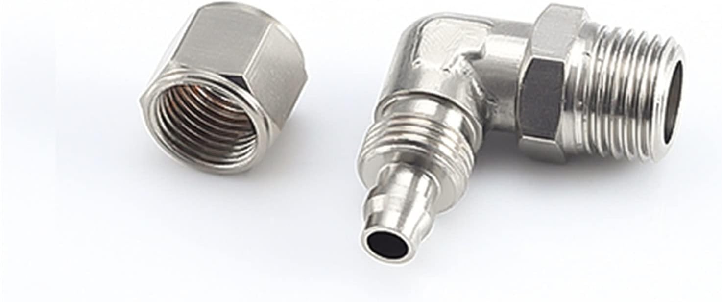 DOLUNTO Pneumatic Rotary Fitting Elbow Push in Connector, BSP Male Quick Twist (Color : OD 12MM, Size : 3/8inch)