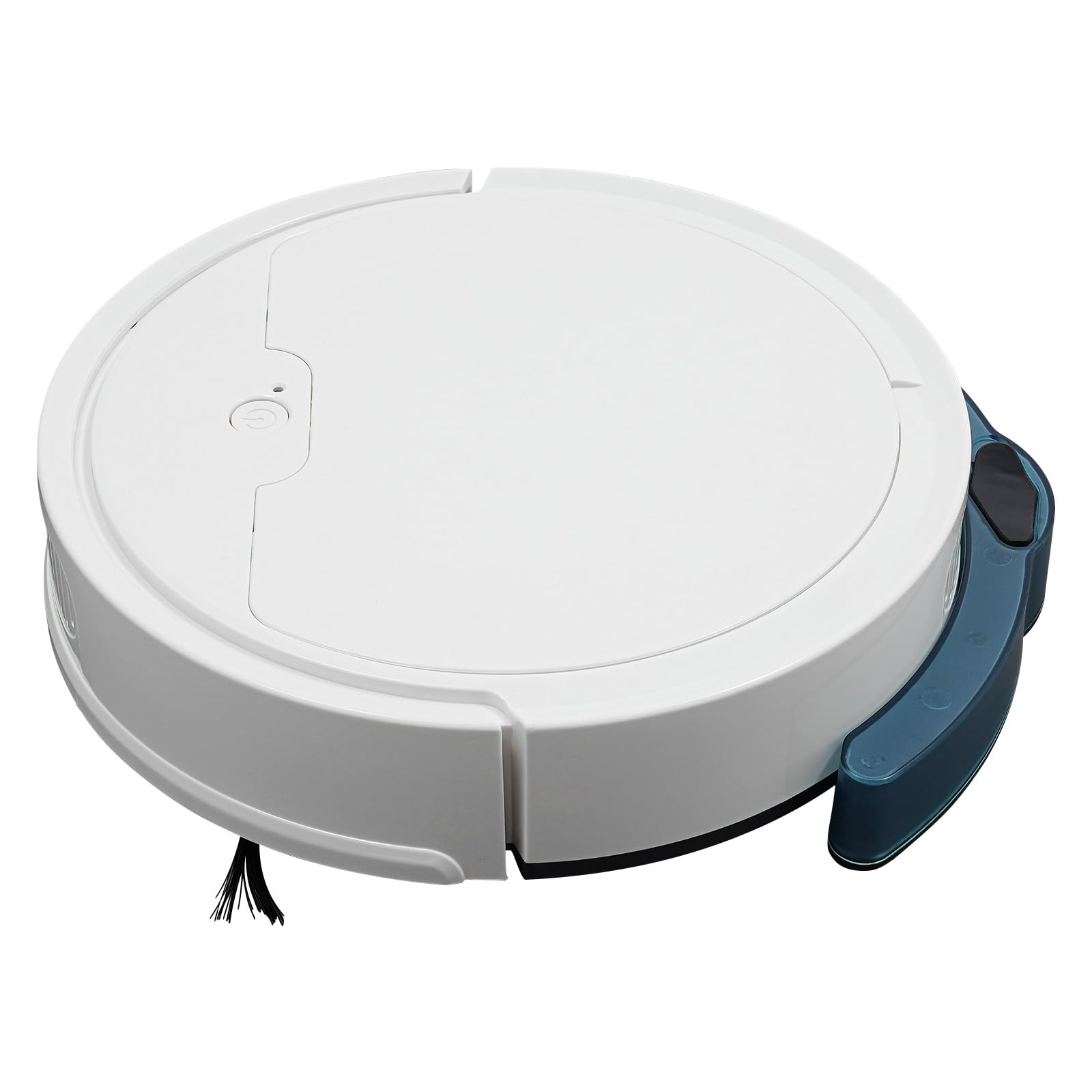 Robot aspirateur sans fil 1100 Pa avec 3 fonctions (balayage, aspiration et nettoyage), aspirateur robot avec plusieurs modes de nettoyage, avec réservoir d'eau de 135 ml pour la maison, le bureau
