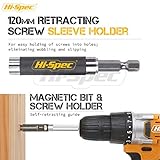 Hi-Spec 44pc Impact Drill Driver Screw Bit Set with Popular PZ & PH Sizes. 1/4 Hex S2 Screwdriver Bits with Nut and Socket Drivers. - Image 5
