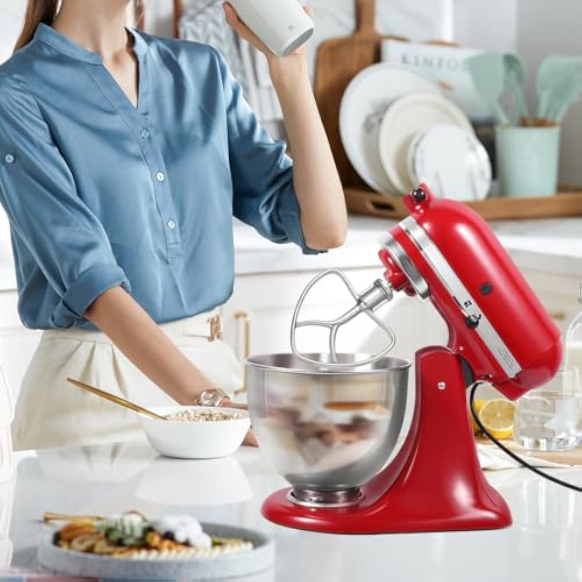 Stainless Steel Flat Beater for KitchenAid 4.5-5 Qt Mixer
