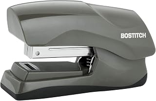 Bostitch Office Heavy Duty Stapler, 40 Sheet Capacity, No Jam, Half Strip, Fits into the Palm of Your Hand, For Classroom, Office or Desk, Gray