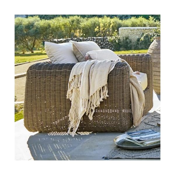 Loberon Gartensessel Bogdanne Braun/Creme