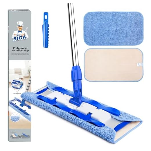 1. MR.SIGA Professional Microfibre Mop for Hardwood