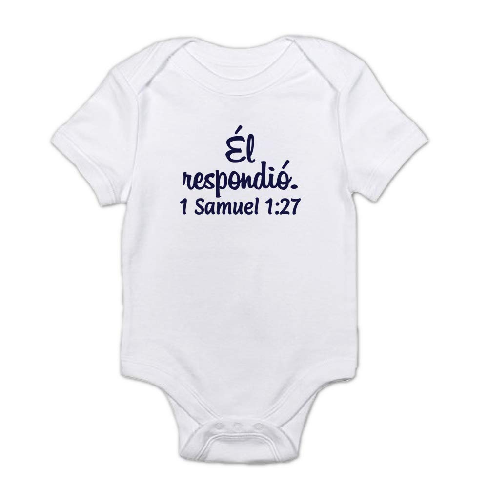 Spanish Baby Onesies® Brand by Gerber Bodysuit El Respondio He Answered Custom