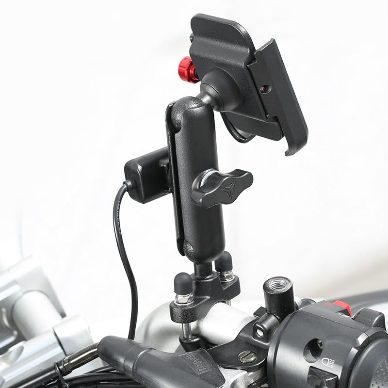 Image of ZBK Motorcycle Phone Holder 360Rotation U-Bolt Base Aluminum Alloy Material /Material Sturdy Motorcycle Bike Handlebar Phone Mount