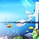 Pssopp Auto Water Filler Auto Fill Feed Water Schwimmer Ventil Aquarium Kunststoff Schwimmerventil Schwimmerkugelventil für Tank Aquarium