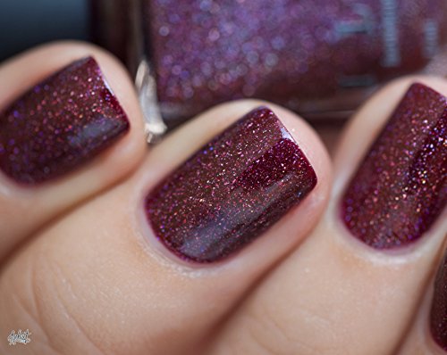 Ilnp Diablo - Vampy Oxblood Holographic Nail Polish #TOP5