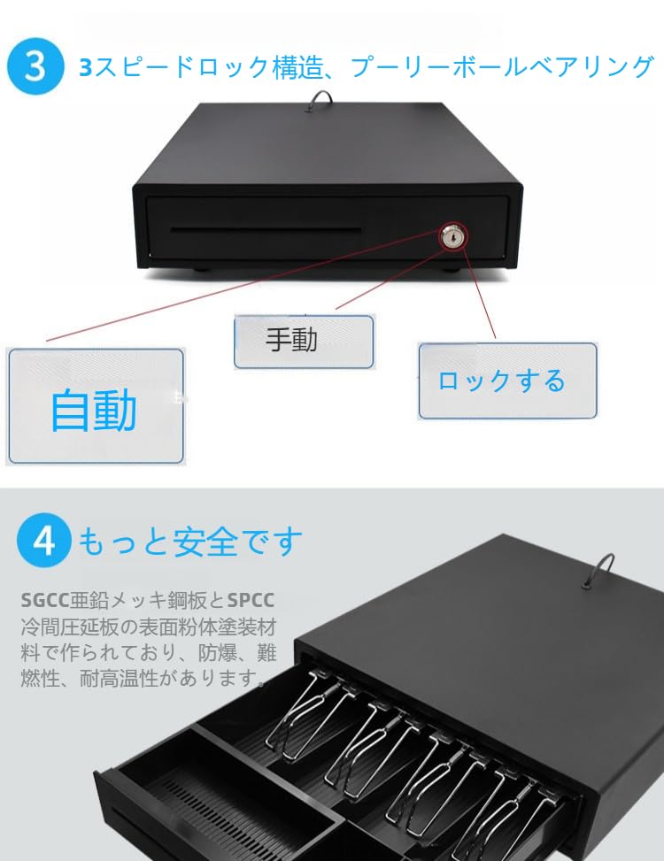 Amazon.co.jp: ドロワー キャッシャー 、キャッシュレジスタ 