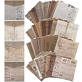 240 Sheets Vintage Scrapbook Paper Supplies Journaling Scrapbooking Material Paper Retro Decorative...