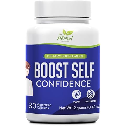 Boost Self Confidence Herbal Supplement - Adults and Teens - Boost Concentration, Enhance Focus - 100% Natural Herbal Supplement Cover