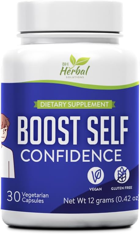 Boost Self Confidence Herbal Supplement - Adults and Teens - Boost Concentration, Enhance Focus - 100% Natural Herbal Supplement