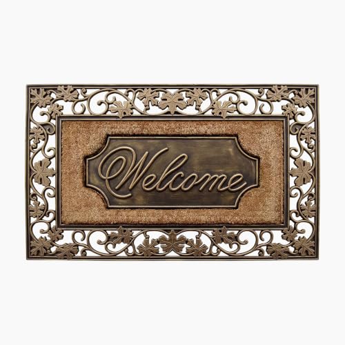 A1 Home Collections Coir and Rubber Doormat