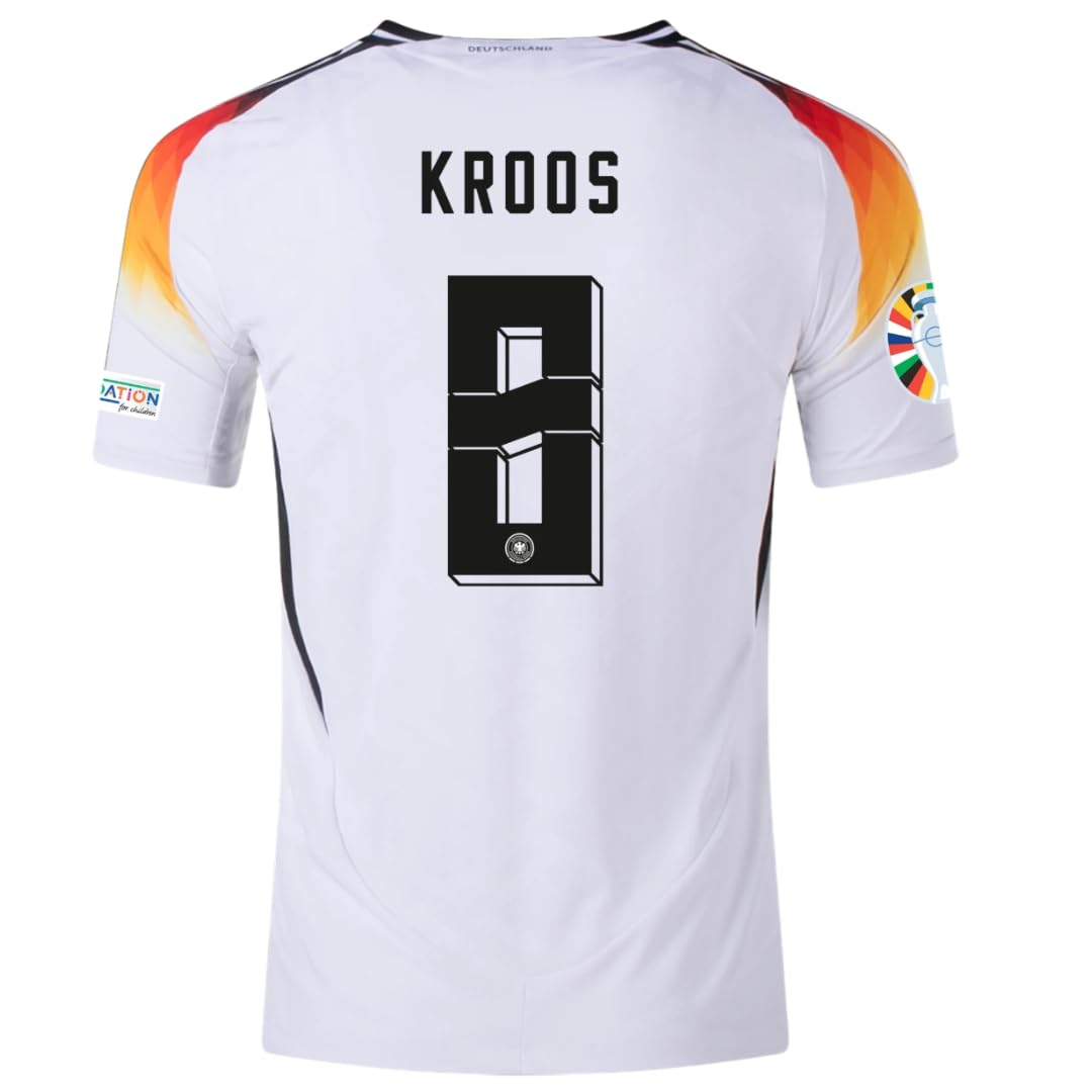 KROOS Germany Soccer Jersey for Men - High Performance Sports Shirt, Breathable and Quick Dry Fabric (US, Alpha, Large, Regular, Regular, Home Kit)