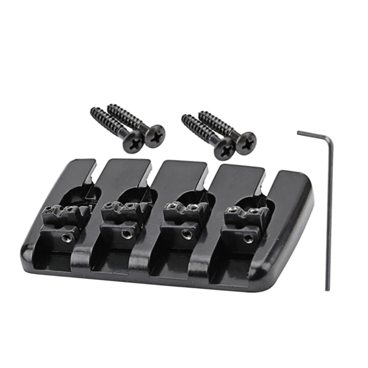 CIMAXIC 1 Set Bass Guitar Metal Bridge Saddles Bass Saddle Metal Bridge Supply for