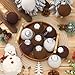 Soulchen 12 Pcs Neutral Christmas Crochet Ornaments 2.36