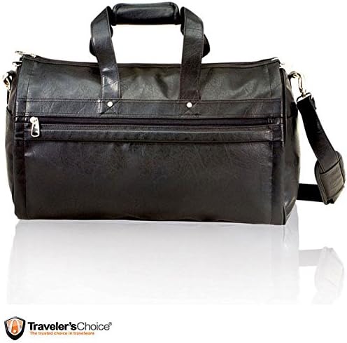 "G Pacific Koskin Leather 2-in-1 Carry On Garment Duffel Bag"