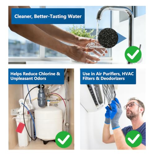 Industries Bulk Activated Carbon - Coconut Shell Granular Activated Charcoal (GAC) for Water Filtration - Replacement Media for Pre and Post Carbon Water Filters (1lbs) by HANYAN - Image 4