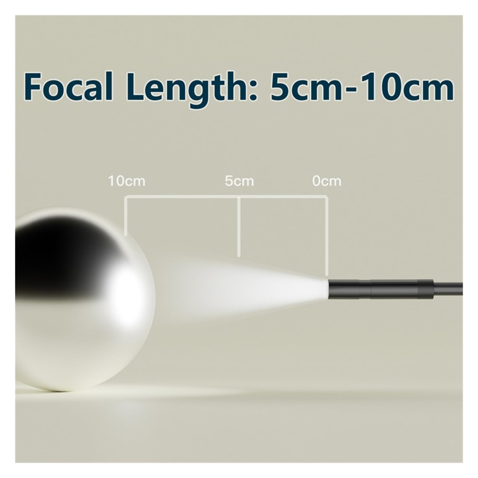 Endoscopio, Cámara endoscópica WiFi 1200P HD Lente Impermeable tubería inalámbrica inspección por boroscopio Industrial Coche(1m,Hard Cable)