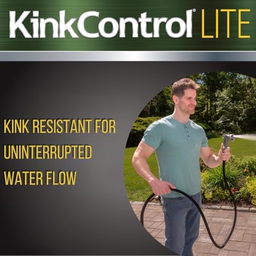 Kink Control Lite, Doesn’t Expand or Burst, Extremely Light Weight, Garden Hose, Water Hose with Superior UV Resistance, Ergonomic Grip, High Burst Strength,Kink Resistance, 50 Ft - Thumbnail 5