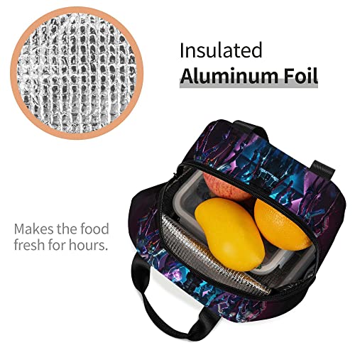 Fdcvjor Fashion Anime Lunch Bag Game Insulated Lunch Bags For Men Boys Women Adult Lunch Box Tote Bag Reusable For Travel Picnic #TOP3