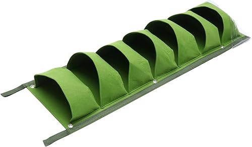 Hemoton Bolsa de cultivo impermeable Plantadores de pared verticales Bolsa de cultivo de fresas Maceta de pared Bolsillo Balcón Maceta Maceta Bolsa
