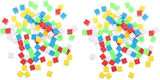 TOYANDONA 400 Peças Aprendizagem Pequena Geometria De Ensino Matemática Bloco De Criança Ajuda Brinquedo Sensorial Colorido Para Cubos De Ajuda Brinquedos Crianças Triagem Crianças Blocos