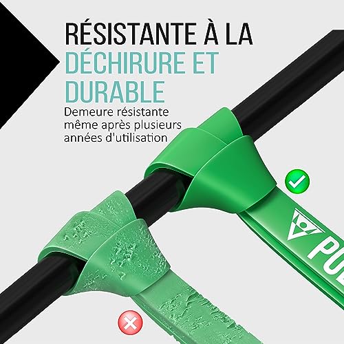 PULLUP & DIP Bandes de Résistance Bande Élastique avec Sac, Guide d'exercice et Ancrage de Porte (Sets), Bandes de Traction, Pull-Up, Bande de Fitness pour d'Entraînement, Calisthenics – vue 3