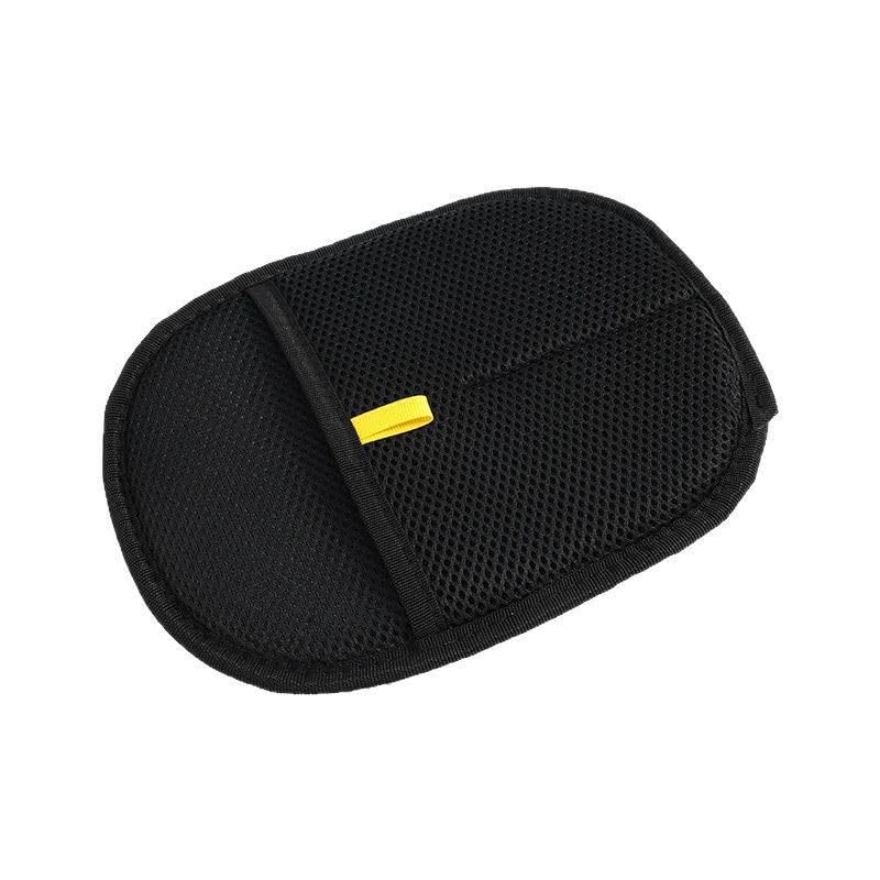 Poo4kark Pet Bürstenhandschuhe zur Tierhaarentfernung – von Kleidung, Möbeln, Autositzen, Bettwäsche Polstern – Wiederverwendbarer Fusselhaarentferner für, Autoinnenräume (Black, 24X18cm)