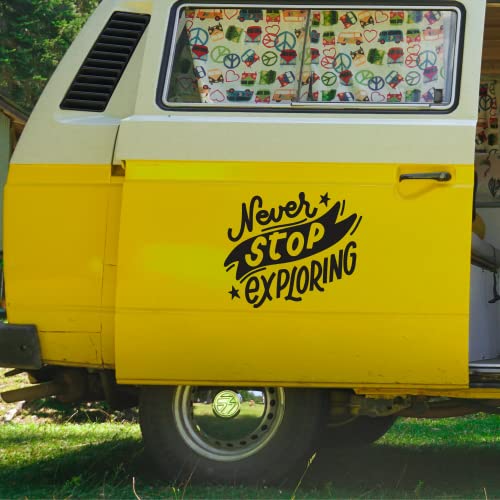 Vans - Text - Cars - Trucks - Sticker - Vinyl Stickers - Caravan - Suv - Window - Off Road - Bumper - Graphics - Decals - Vehicle - Trailer - Van Wilder - Windshield - Trunk - Motorcycle - Decoration (120 Cm, Blue) #TOP3