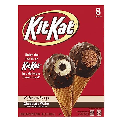 KitKat, Fudge Sundae Cones, 8 Count (Frozen)