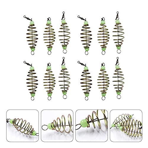 Homoyoyo 24- Stks Visaaskooi Gloed in de Donkere Visserijvisserij Lure Feeder Mandhouder Visversnellings Tackle Accessoires - Image 8