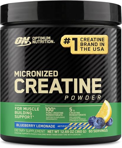 Optimum Nutrition Micronized Creatine Monohydrate Blueberry Lemonade, 360g (6-pack)