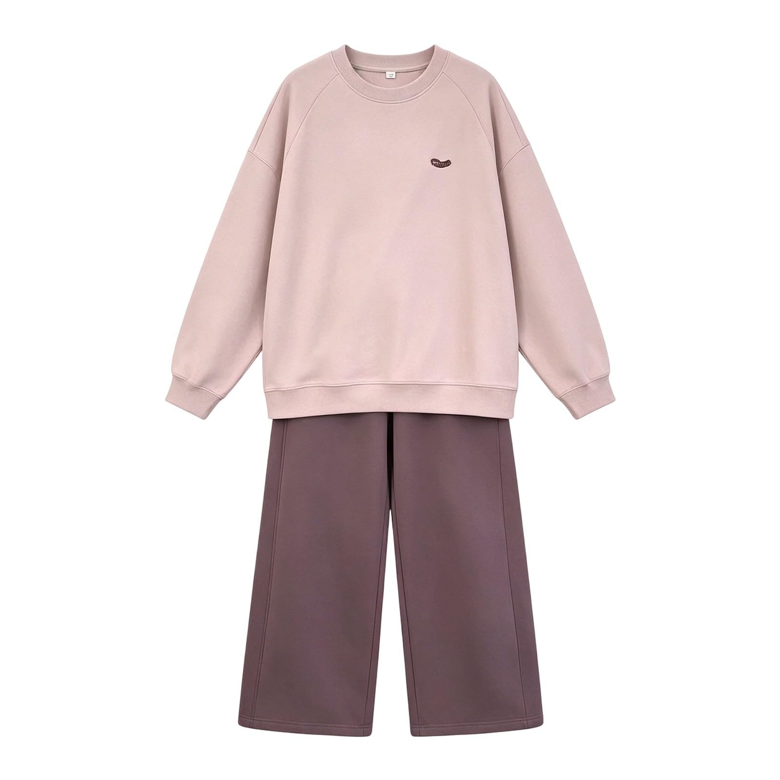 Set tuta da ragazza pullover gamba larga pantaloni rosa, 11-12 anni | Girocollo Felpe Pantaloni della tuta 2 Pezzi Abiti Elegante Confortevole Scuola Sport Tuta Bambini Casual Abbigliamento Set